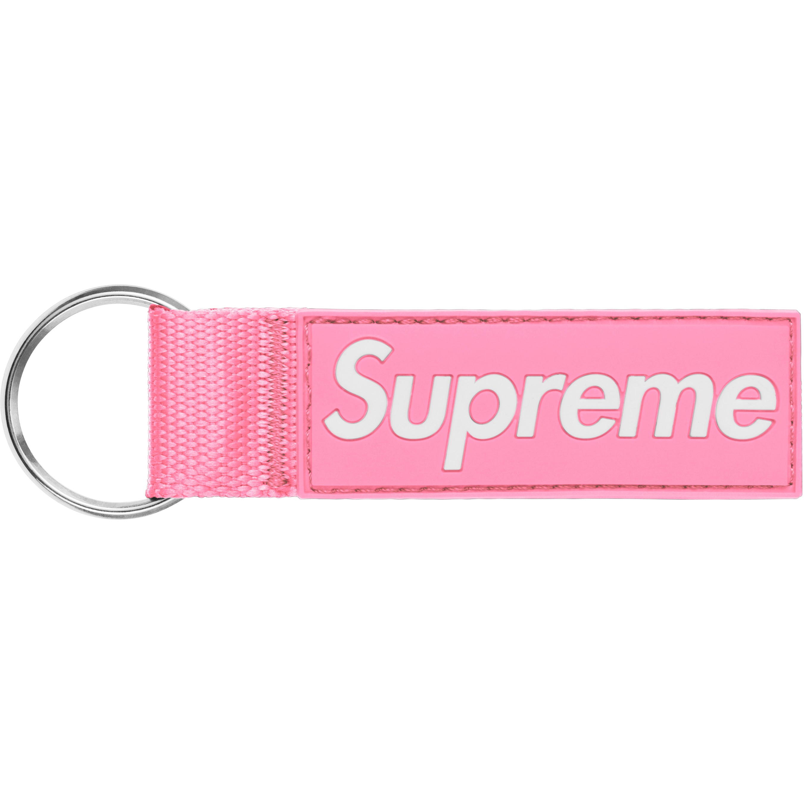 Supreme Webbing Keychain Pink