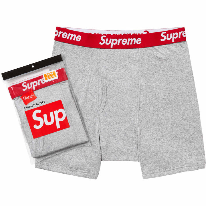 SUPREME X Hanes All Cotton Classic Boxer Briefs 2 Pack Pink Size XL XLARGE  NEW