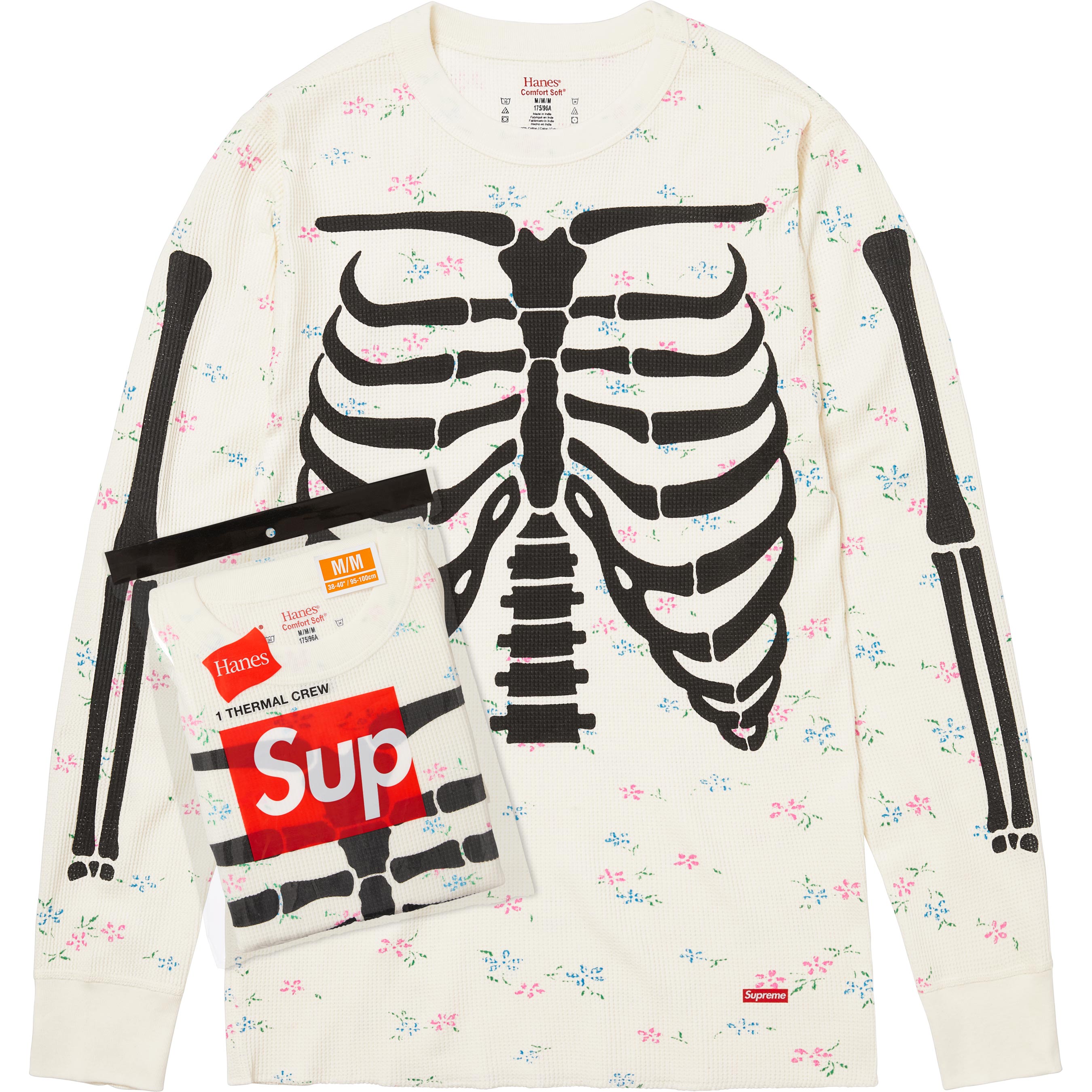 Supreme　Hanes Thermal Crew L ブラック セットアップ s-l400.jpg
