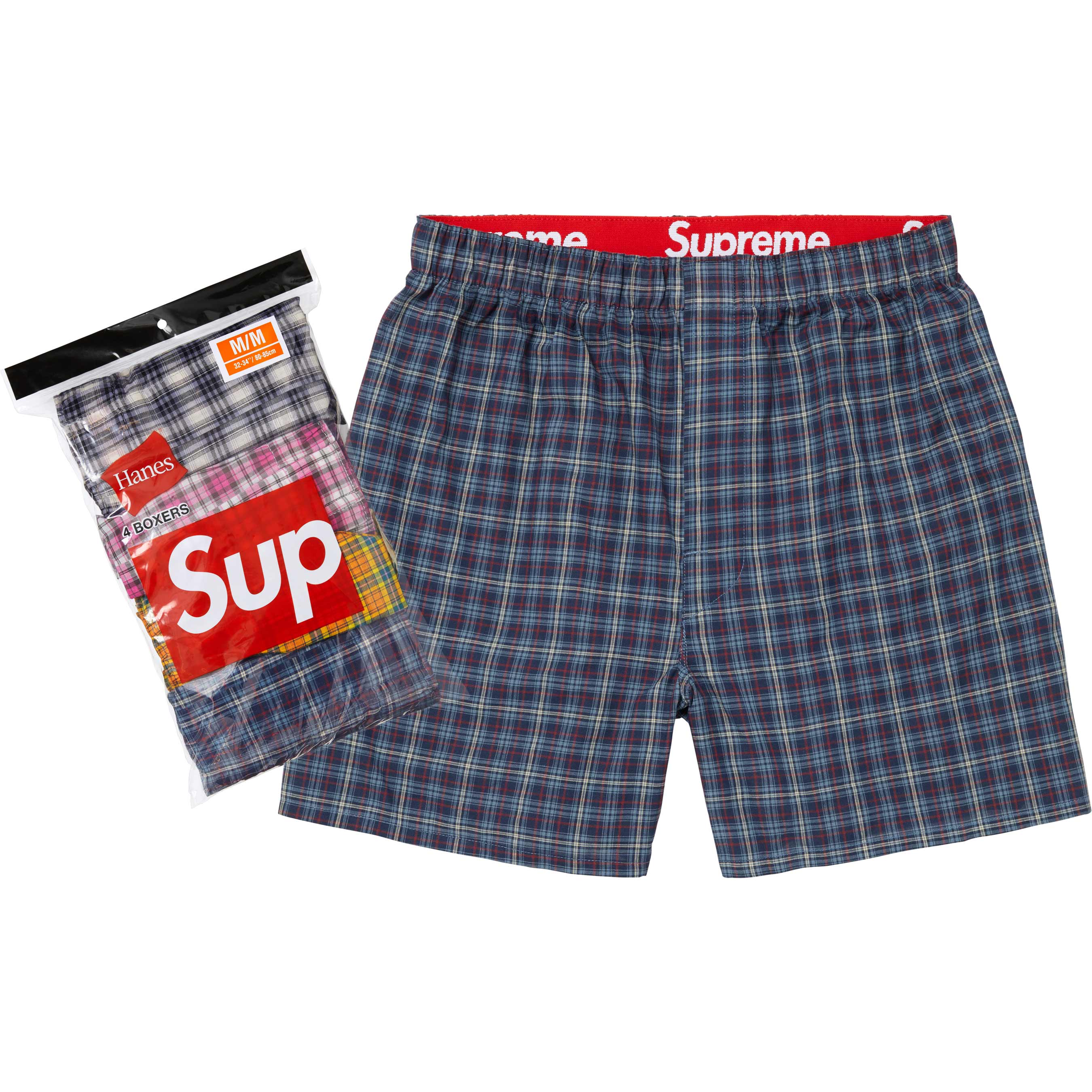 Supreme®/Hanes® Plaid Boxers (4 Pack) - Shop - Supreme