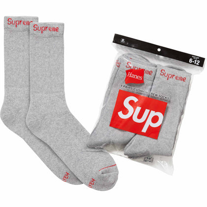 Supreme®/Hanes® Crew Socks (4 Pack)