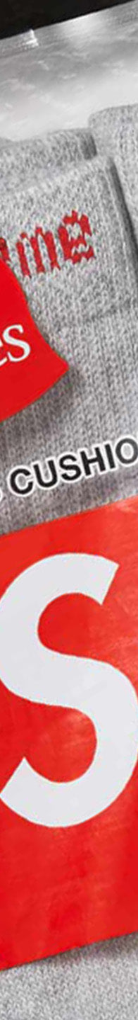 Supreme®/Hanes® Crew Socks (4 Pack) - Image 2