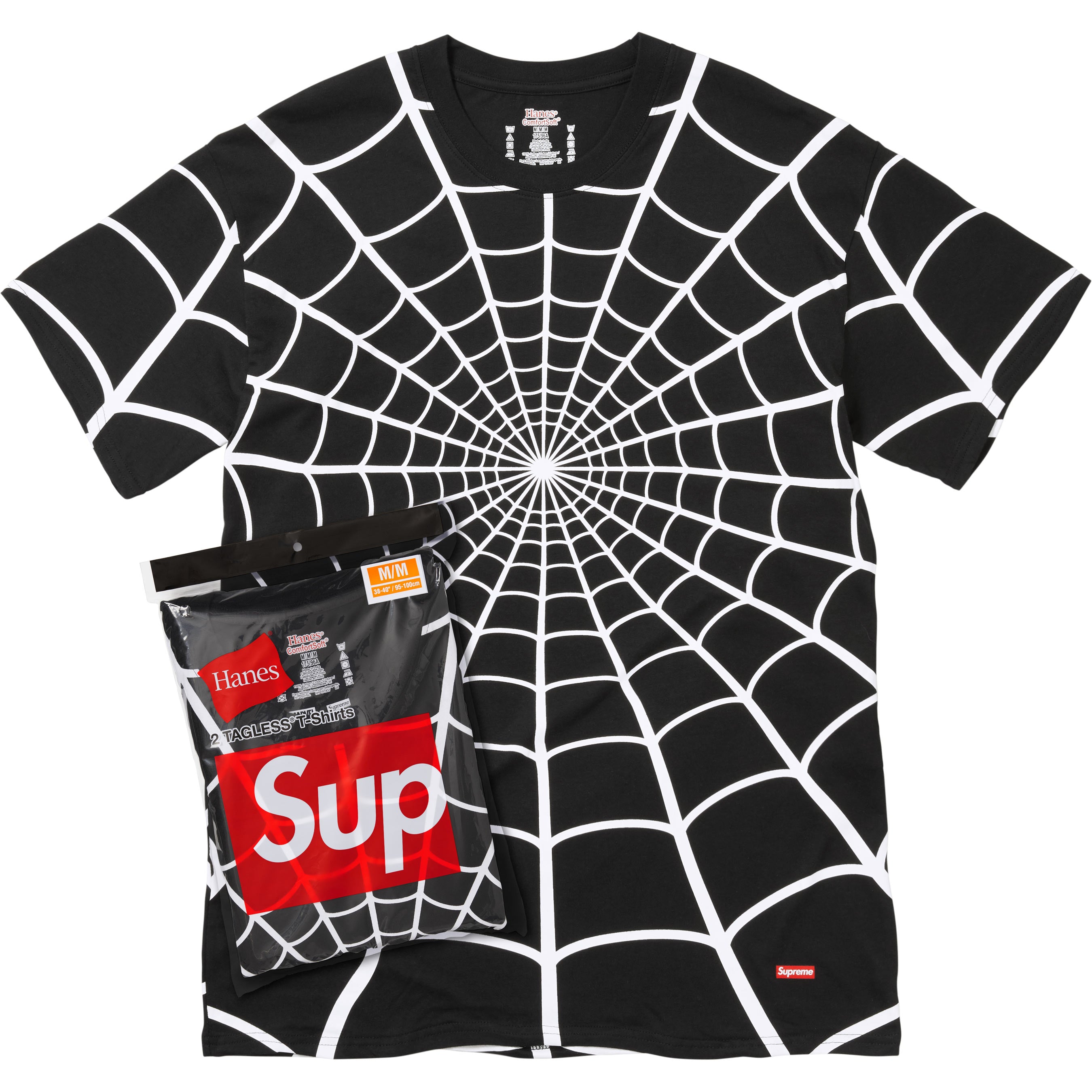 Supreme / man Tee (M) 黒 Supreme®/Hanes® Spider-Man Tagless Tees (2 Pack) - Shop - Supreme