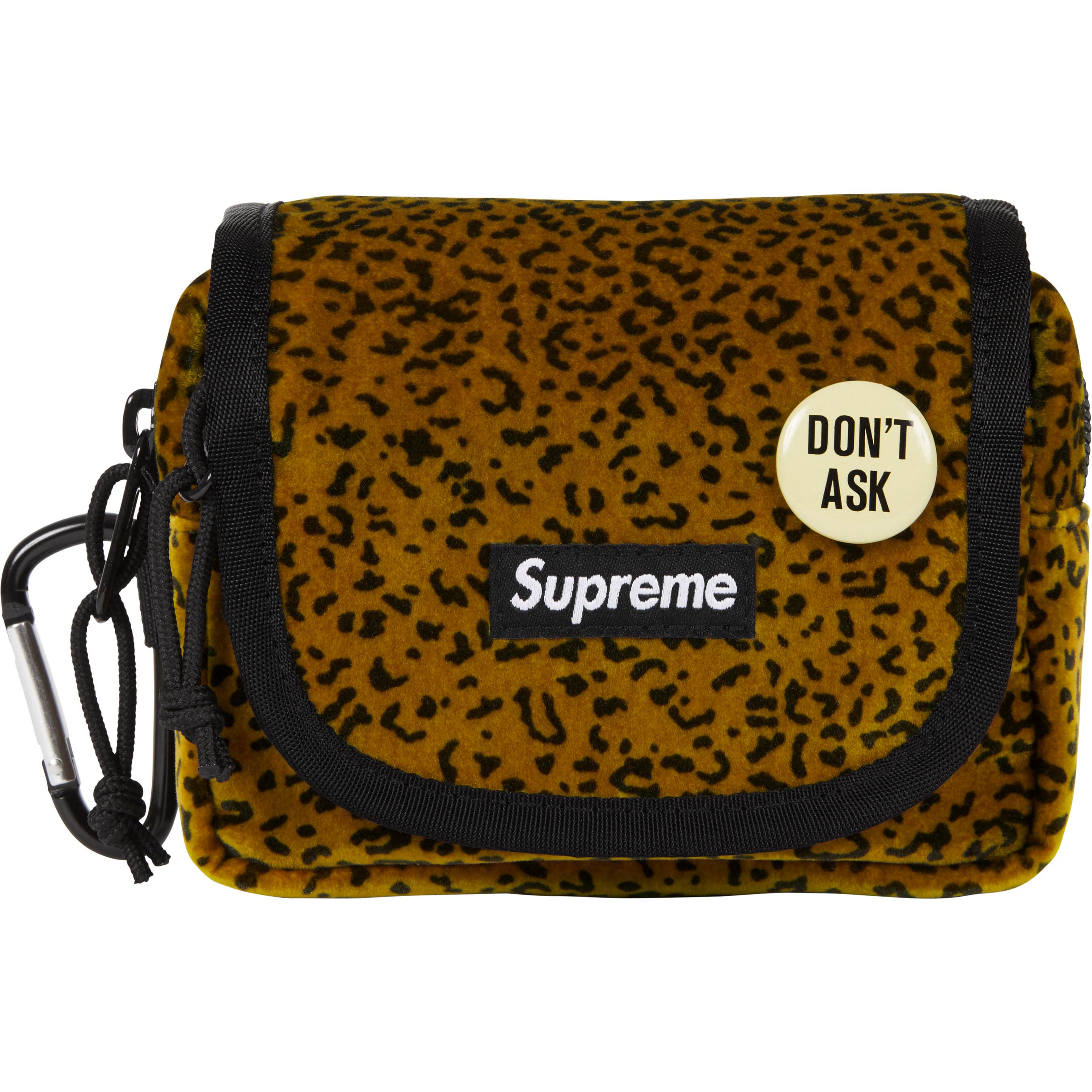 ブラック　Supreme Velvet Small Messenger Bag Supreme Velvet Small Messenger Bag Black Supreme Velvet Small