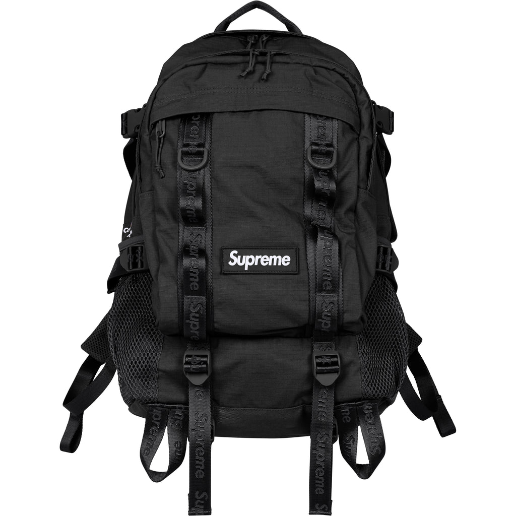 black leather supreme backpack Backpack - Shop