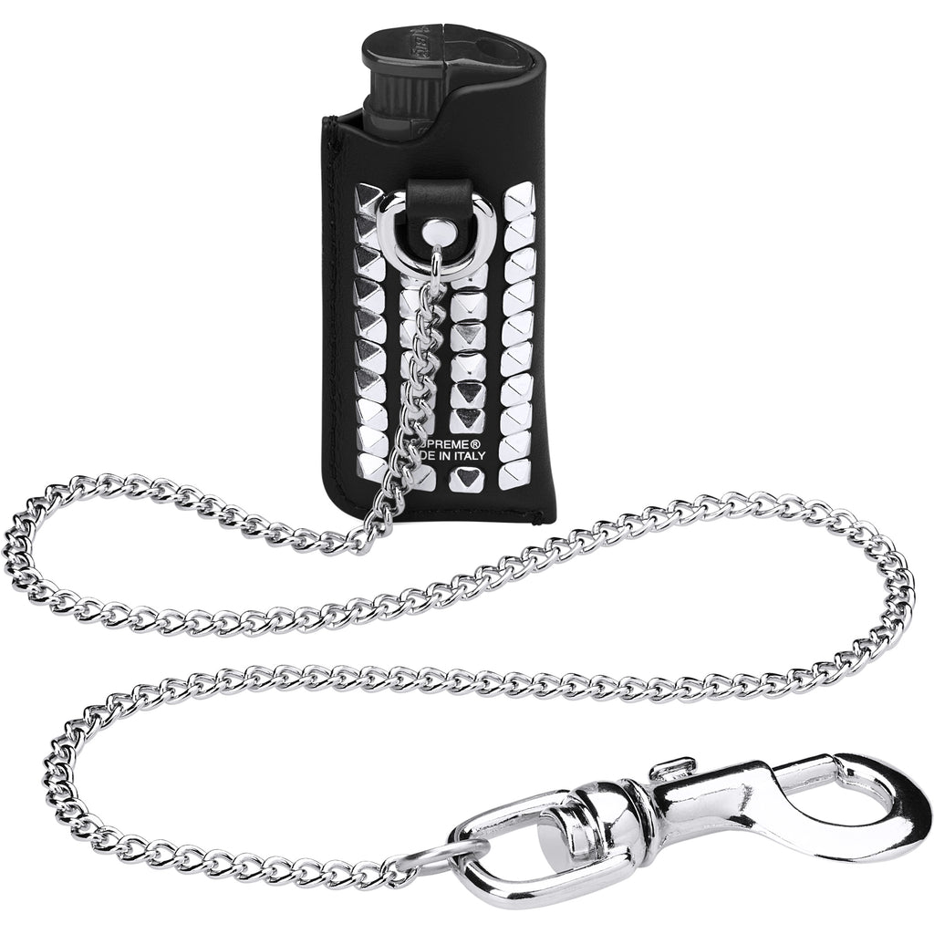 Studded Leather Lighter Holder