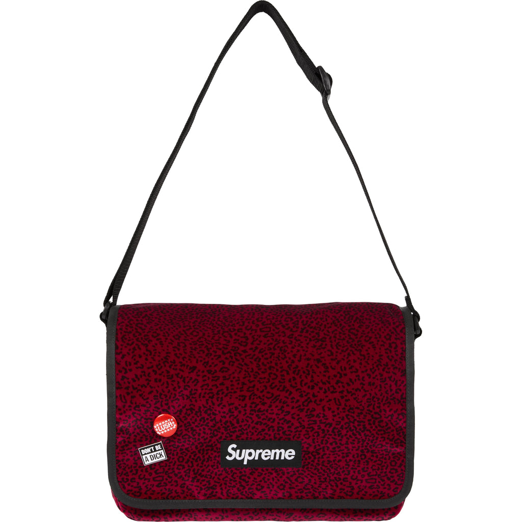 Supreme Velvet Messenger Bagレオパード柄 Velvet Small Messenger Bag - Shop - Supreme