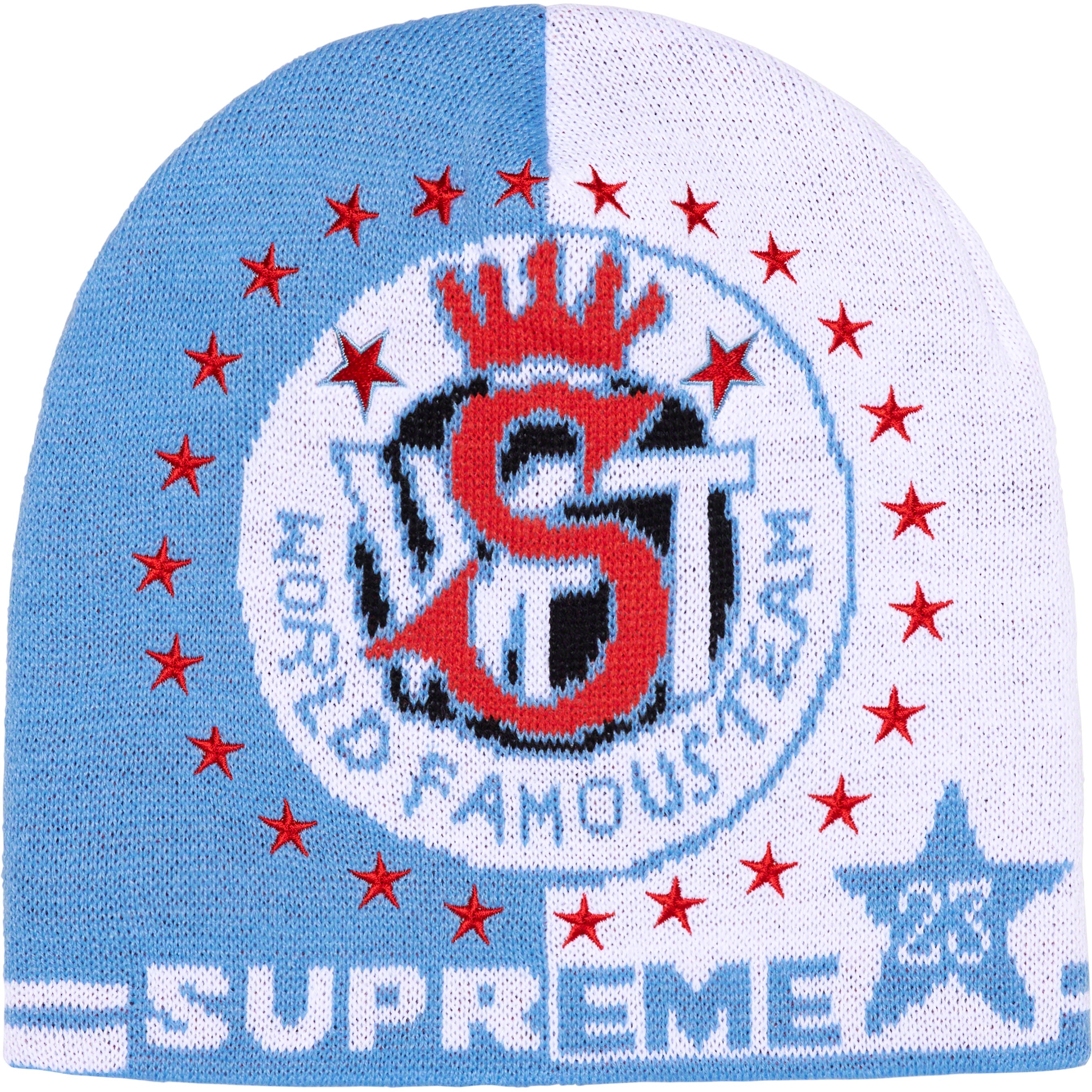 89 Supreme Umbro Beanie 赤 青-