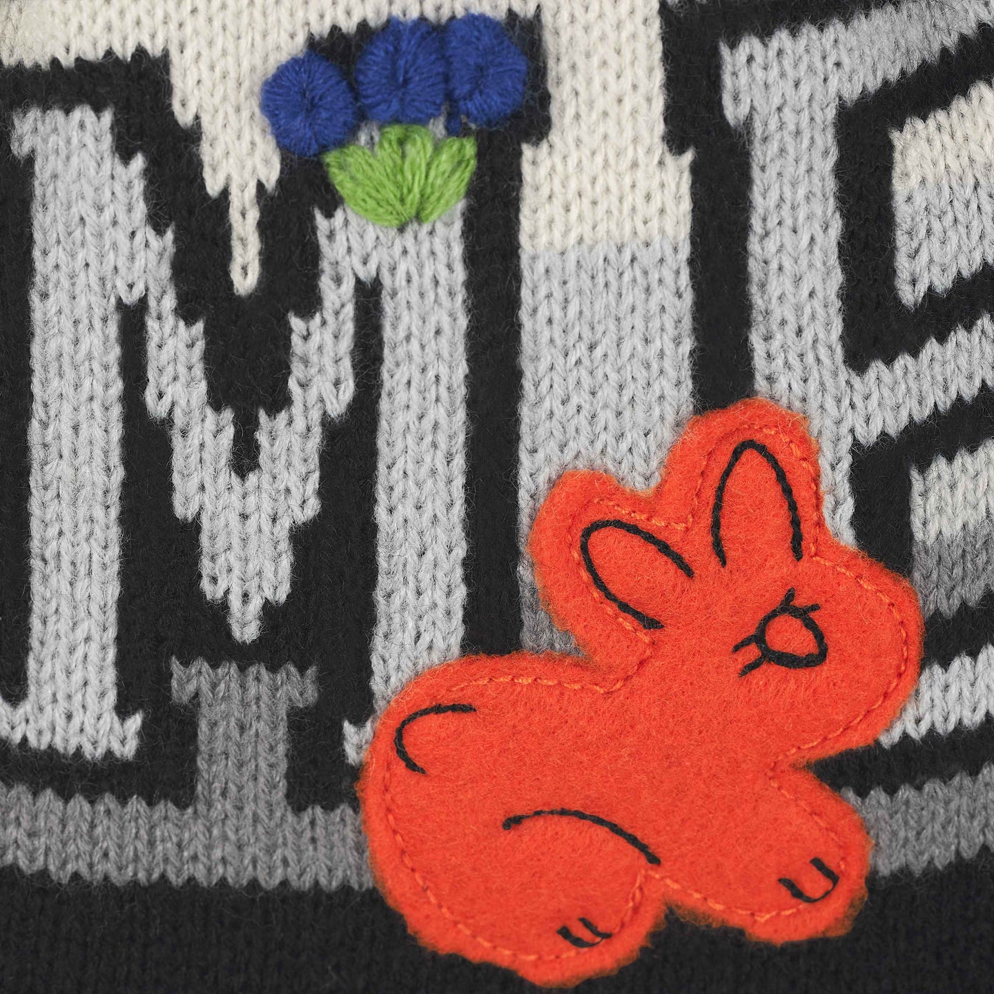 Felt Appliqué Earflap Beanie