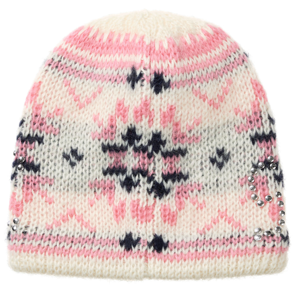 Studded Fair Isle Beanie