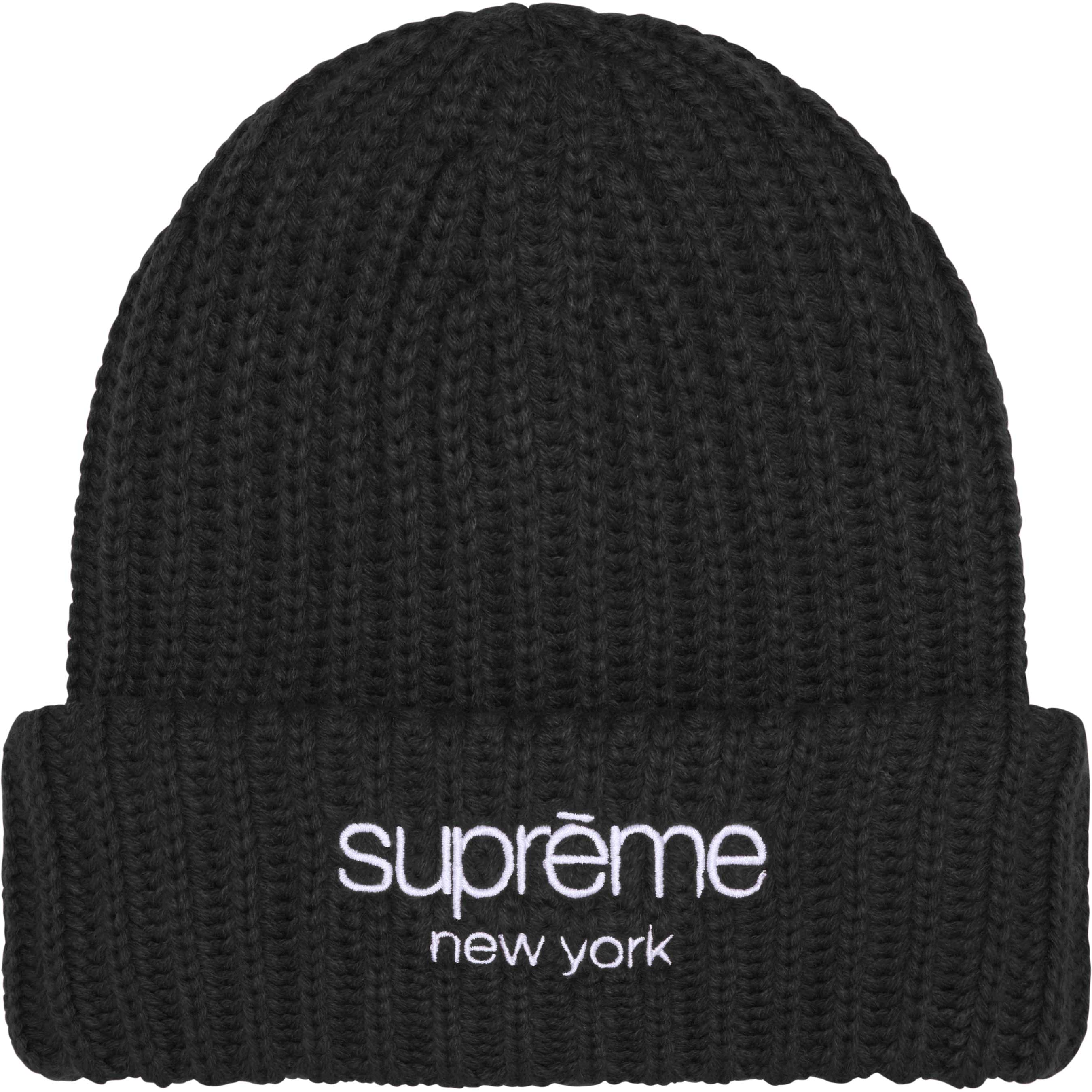 Chunky Rib Classic Logo Beanie - Shop - Supreme