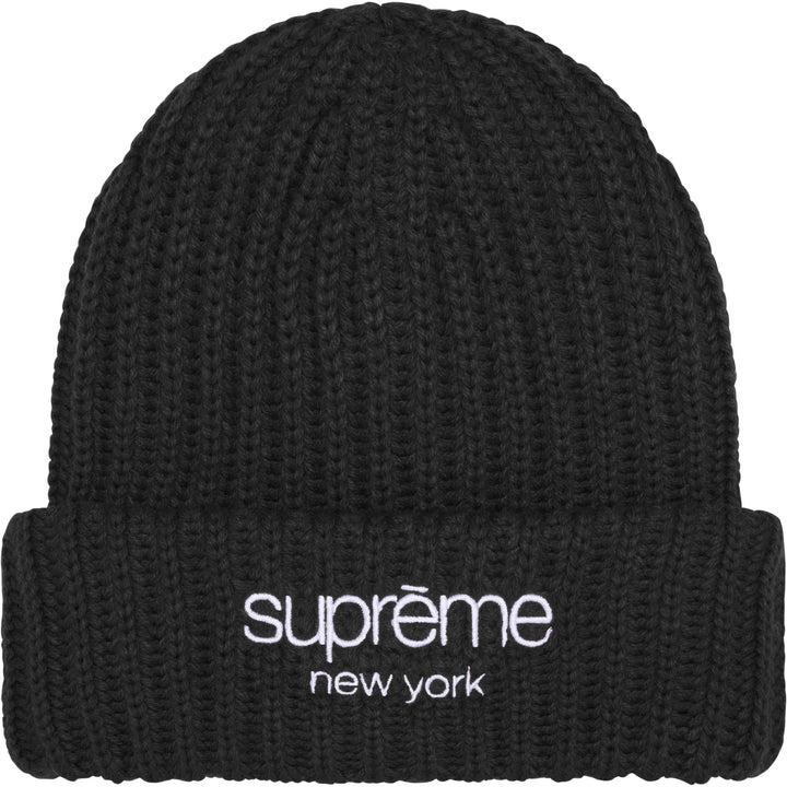 Chunky Rib Classic Logo Beanie