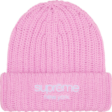 Chunky Rib Classic Logo Beanie