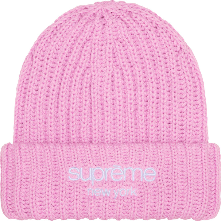 Chunky Rib Classic Logo Beanie