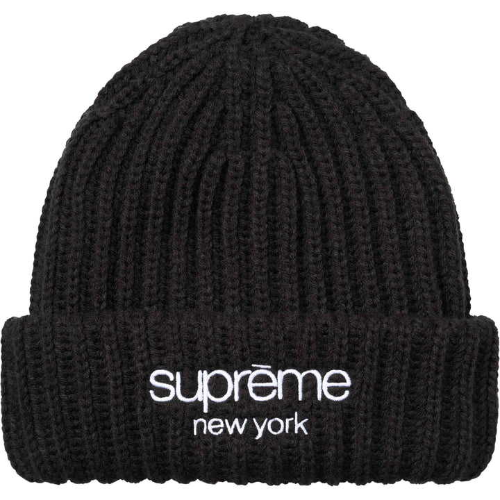 t*h様 Classic ChunkyRibbed Beanie Classic Logo Chunky Ribbed Beanie - Shop - Supreme