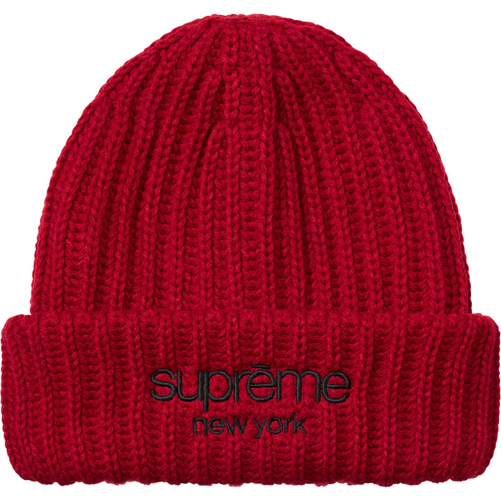 Classic Logo Chunky Ribbed Beanie - Shop - Supreme