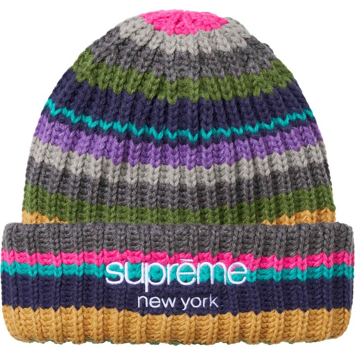 Classic Logo Chunky Ribbed Beanie - Shop - Supreme