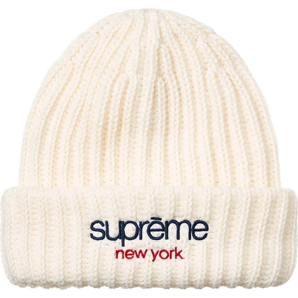t*h様 Classic ChunkyRibbed Beanie Classic Logo Chunky Ribbed Beanie - Shop - Supreme