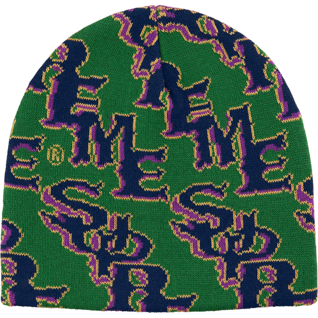 Slanted Gothic Outline Beanie