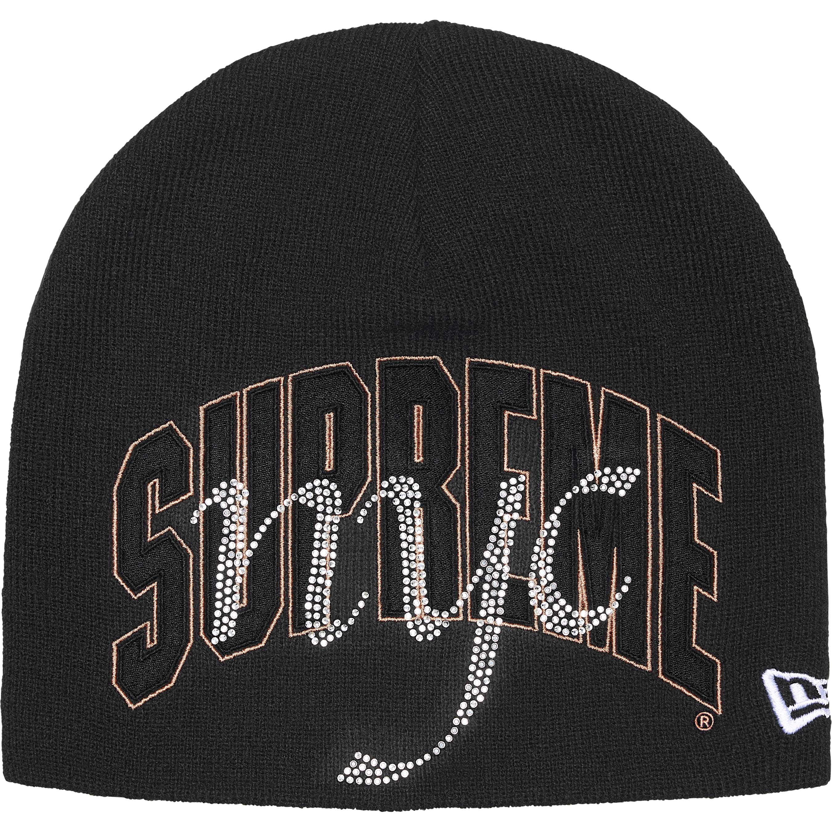 y*。様 値下げ⭕️Supreme Sherpa Logo Beanie 202 New Era® Rhinestone Beanie - Shop - Supreme