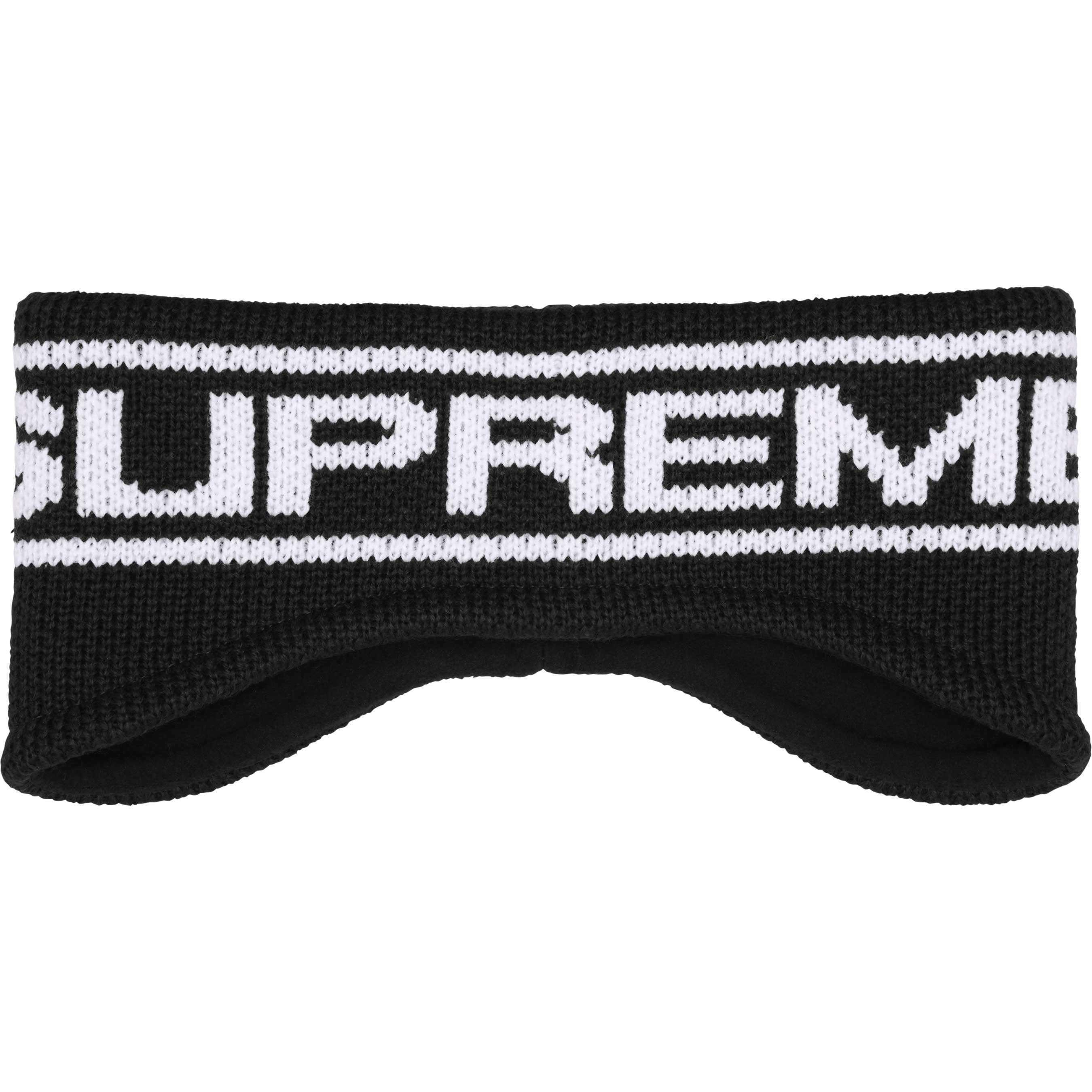 帽子 Supreme 25fw Contrast Logo Headband BN50_FW25_FleeceLinedWinterHea