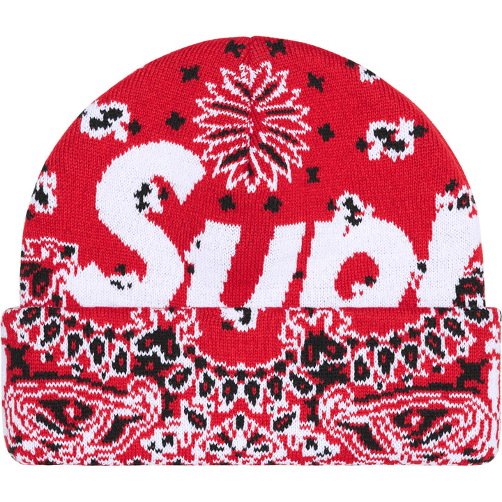 Hot Supreme Big logo Beanie in Red