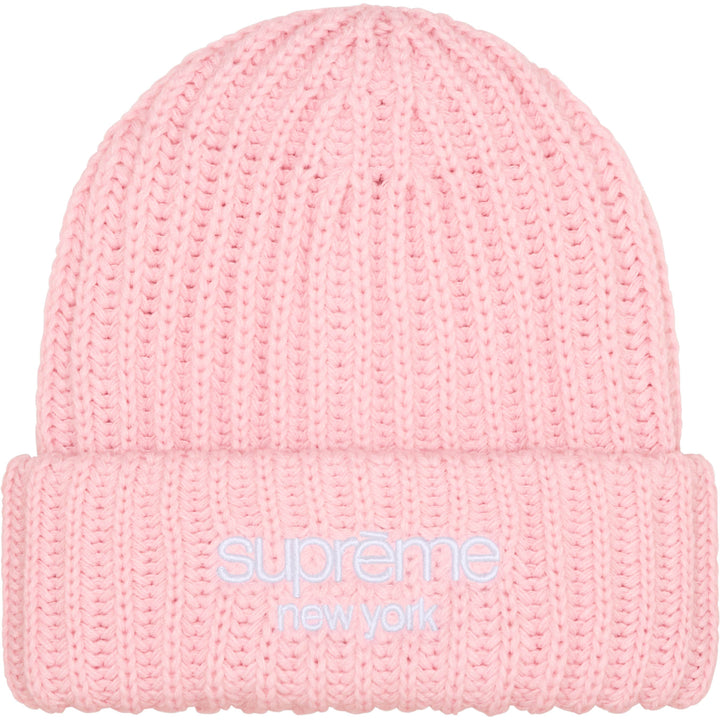 Classic Logo Chunky Ribbed Beanie - Shop - Supreme