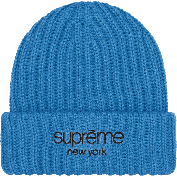 Classic Logo Chunky Ribbed Beanie - Shop - Supreme