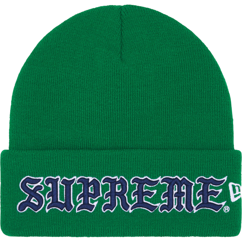 【新品】Supreme New Era Old English Beanie BN65_FW25_NEOldEnglishBN_Red01