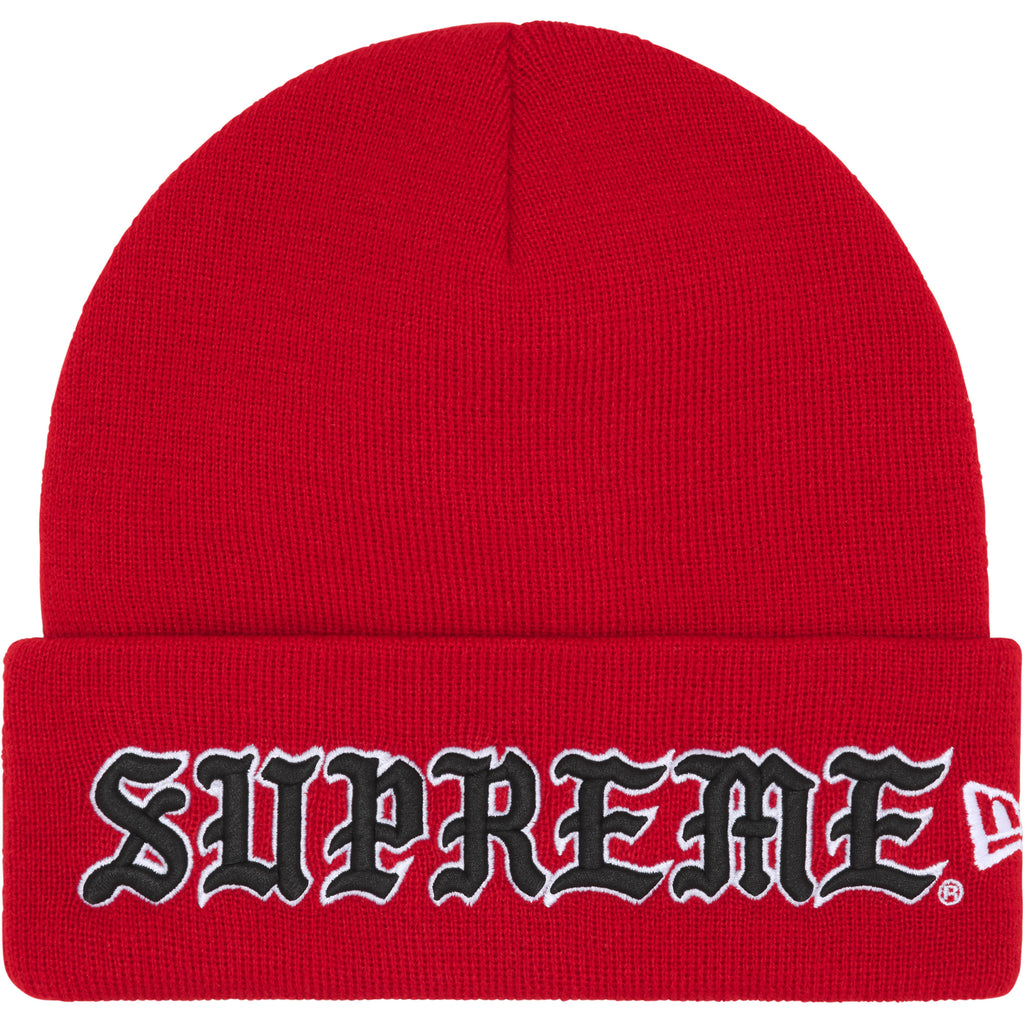 帽子 Supreme Old English Printed Beanie Red New Era® Old English Beanie - Shop - Supreme