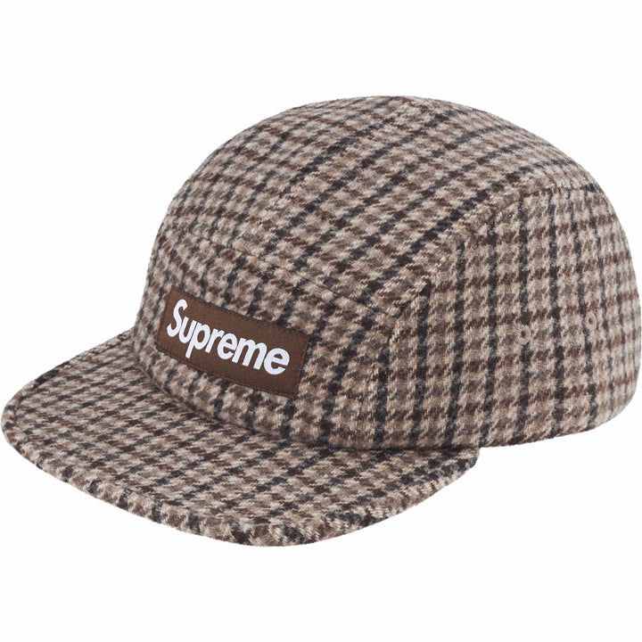 Houndstooth Wool Camp Cap - Shop - Supreme