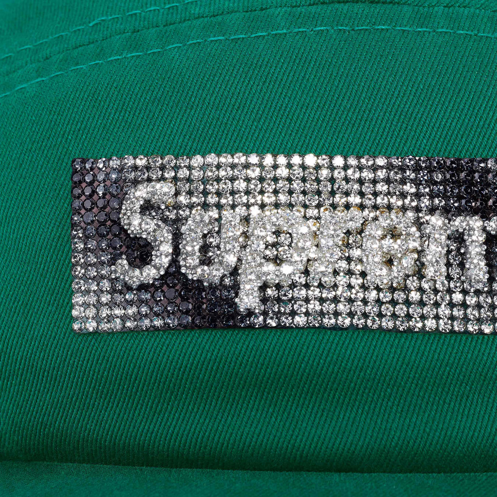 Rhinestone Label Camp Cap