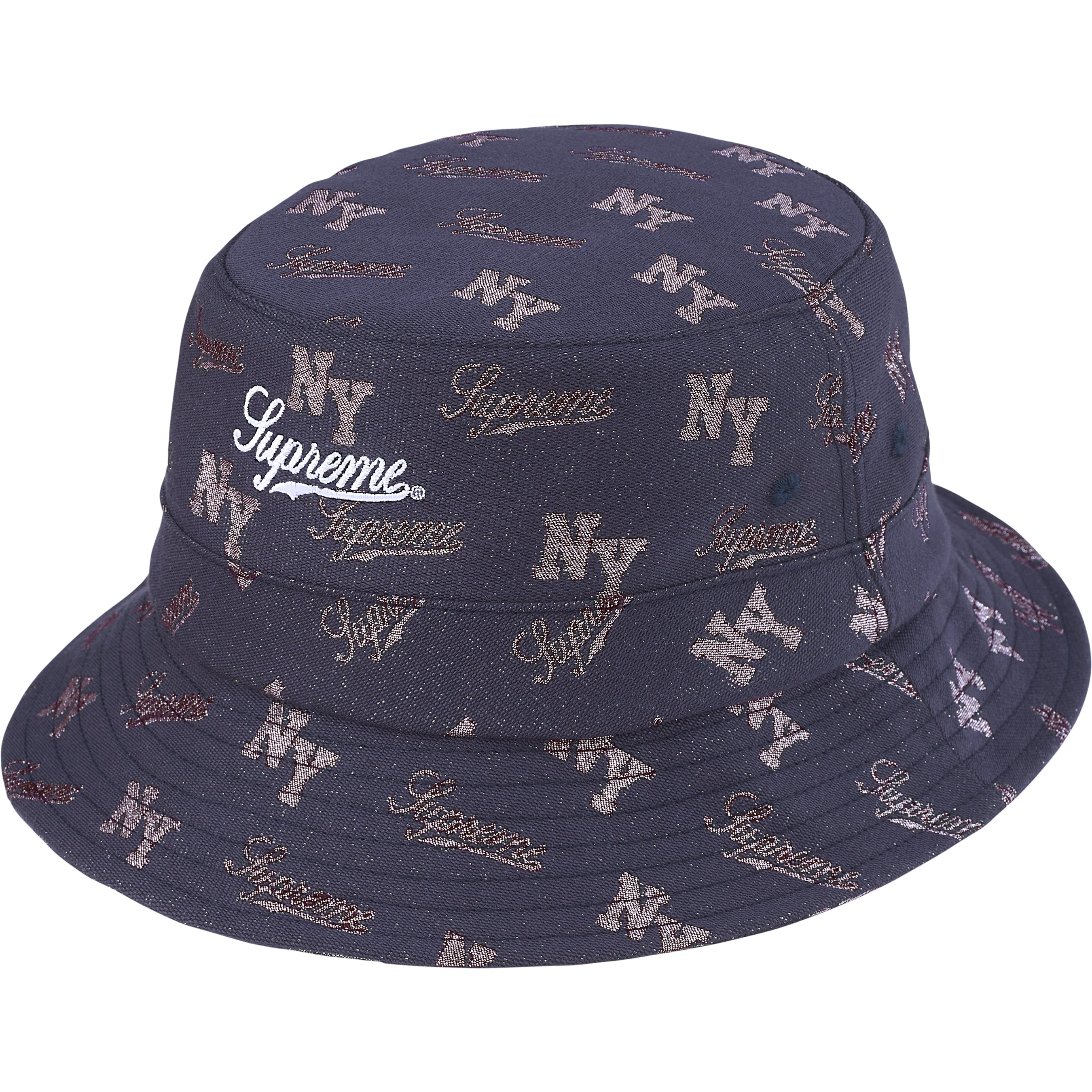 Supreme Embroidered Brim Crusher 紺 バケハ Monogram Crusher - Shop - Supreme