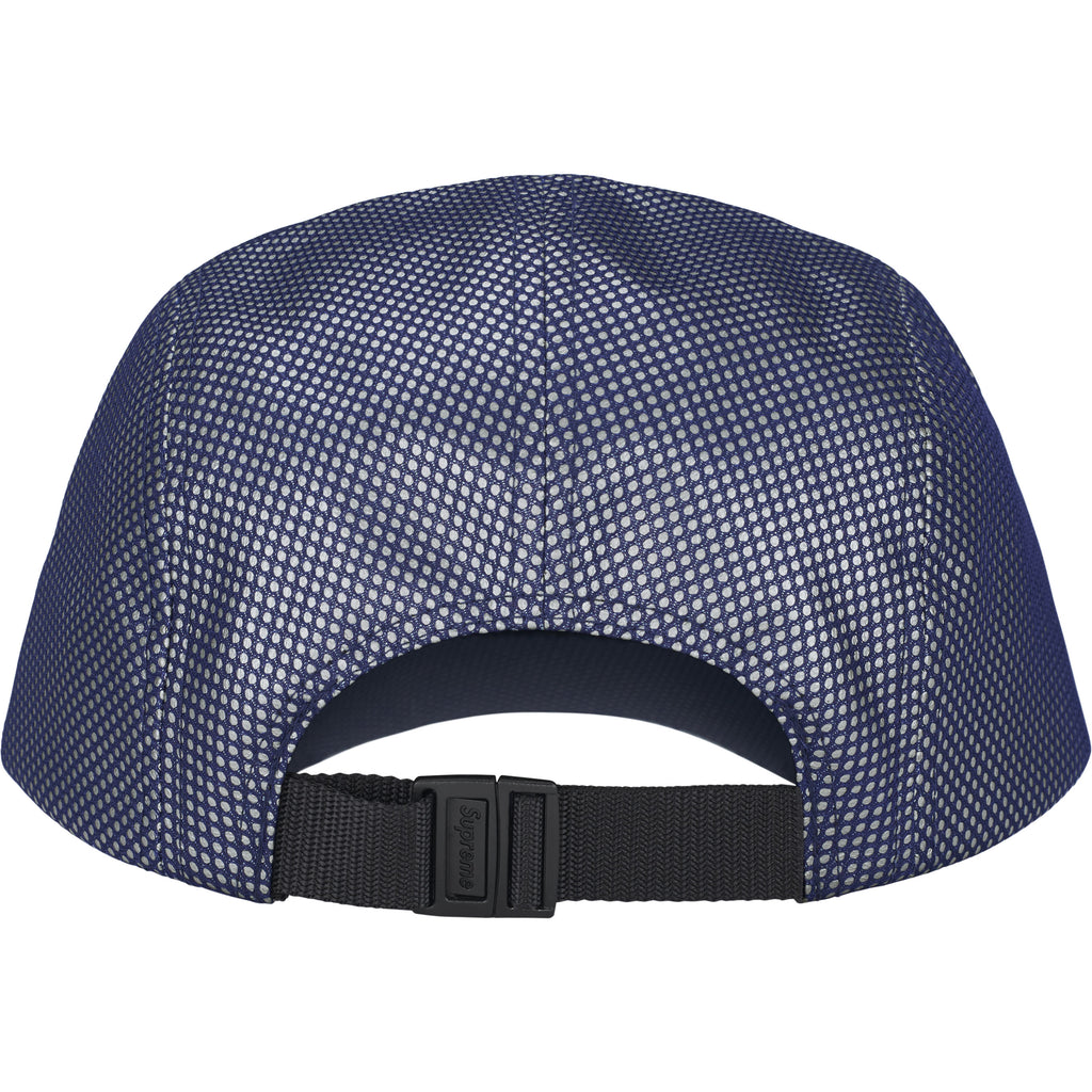 22AW】supreme メッシュキャップ ネイビー Metallic Mesh Camp Cap