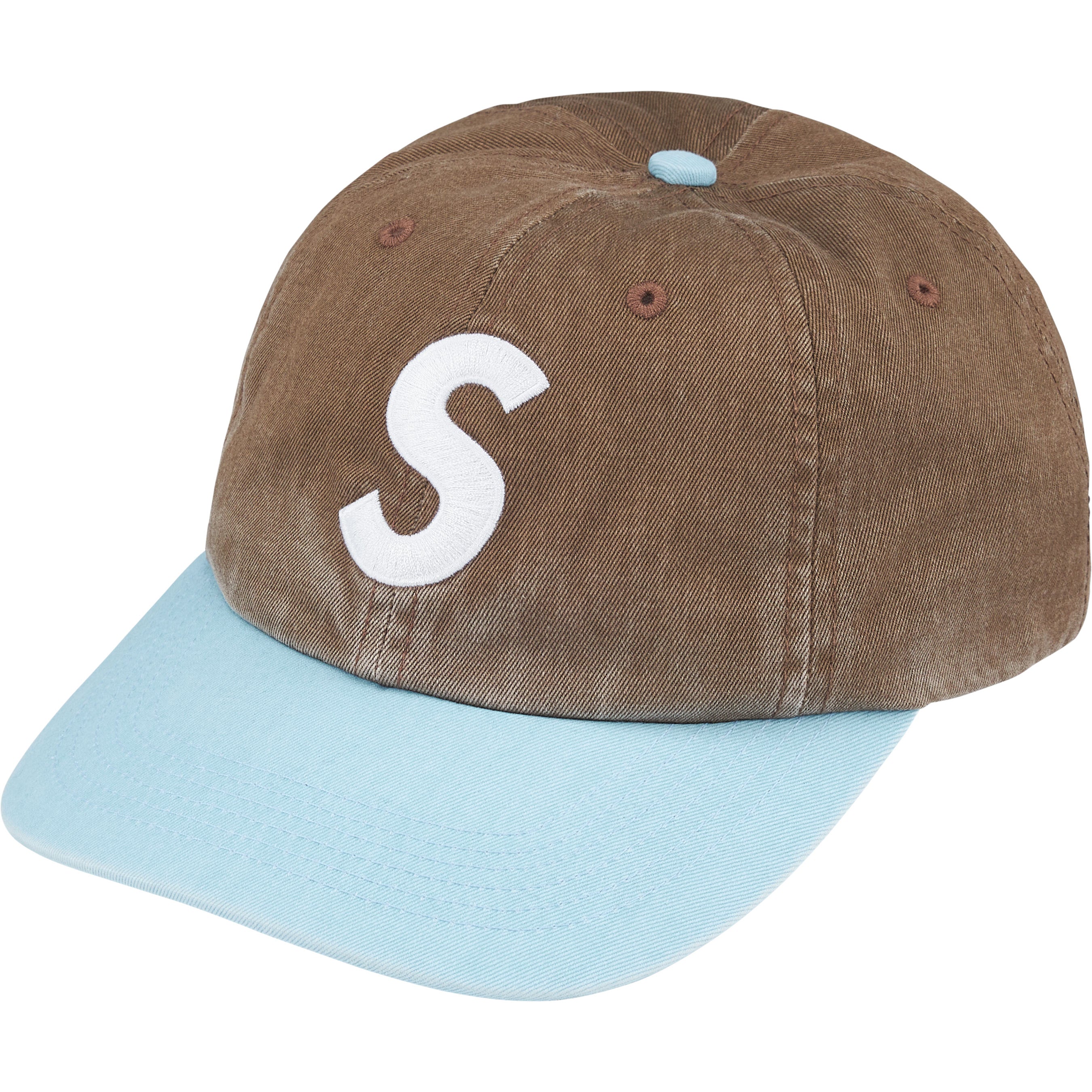 Pigment Coated 2-Tone S Logo 6-Panel - Shop - Supreme