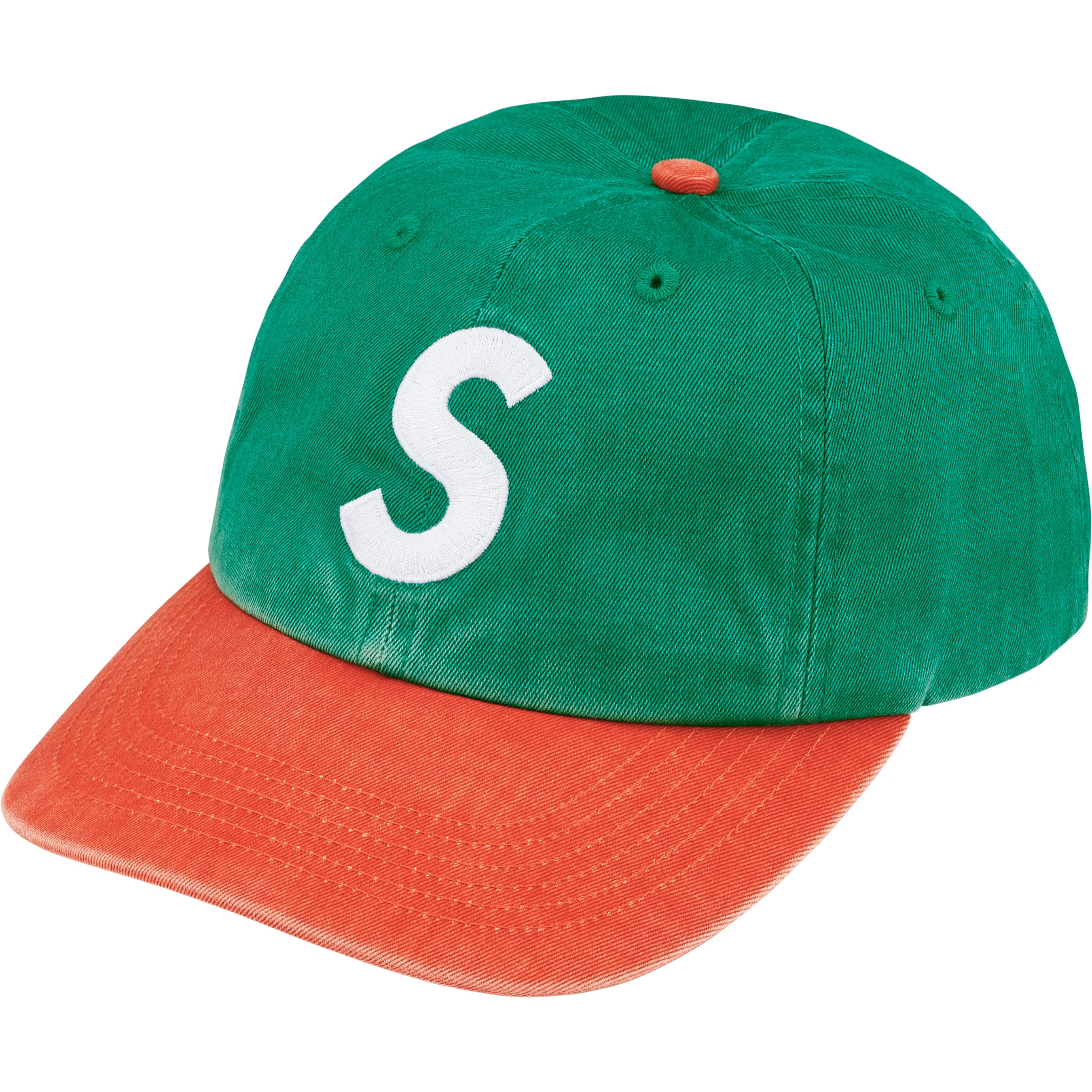 Pigment Coated 2-Tone S Logo 6-Panel - Shop - Supreme