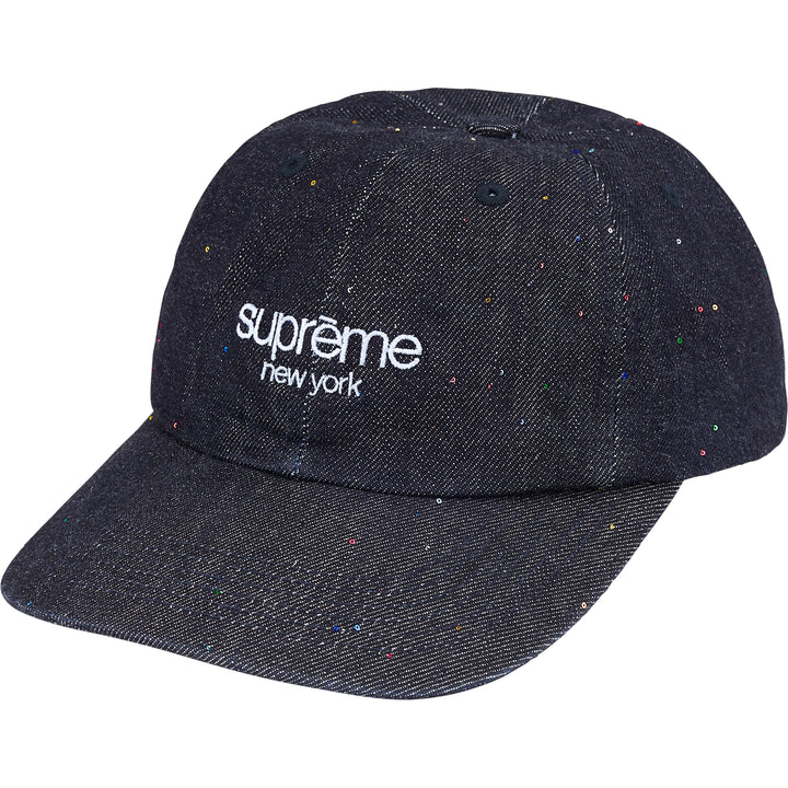 Sequin Denim Classic Logo 6-Panel - Shop - Supreme