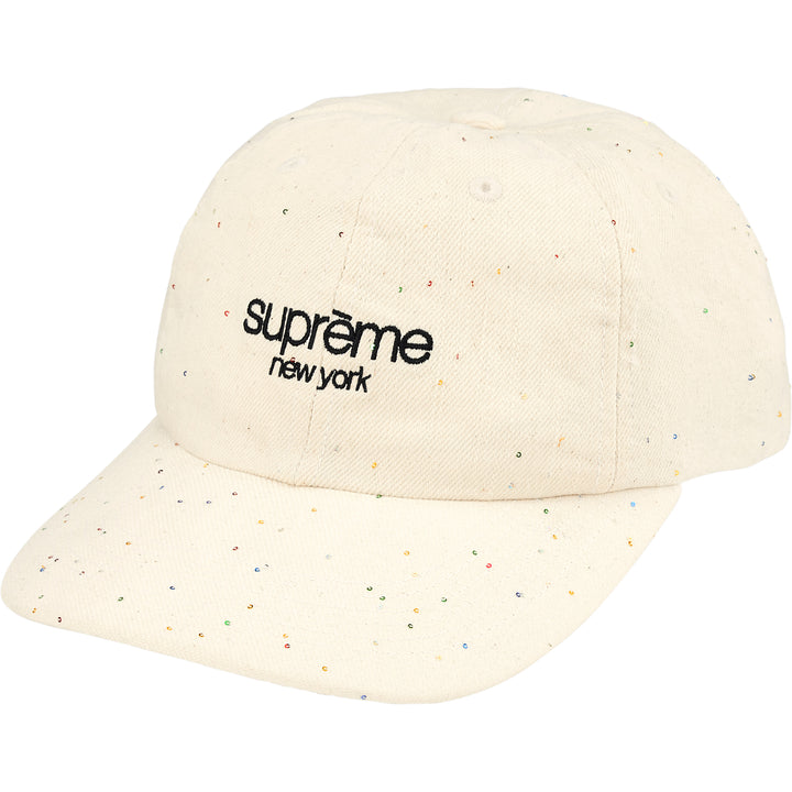 Sequin Denim Classic Logo 6-Panel - Shop - Supreme