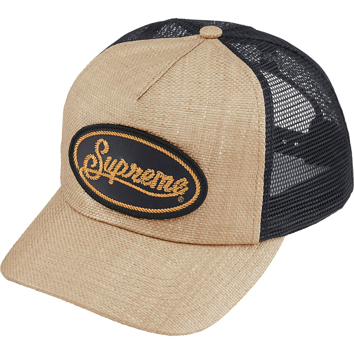 帽子 Supreme Raffia Crusher Natural M/L Raffia Mesh Back 5-Panel - Shop - Supreme