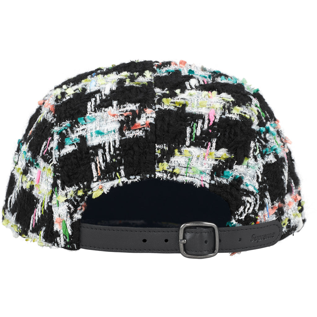 Metallic Bouclé Camp Cap