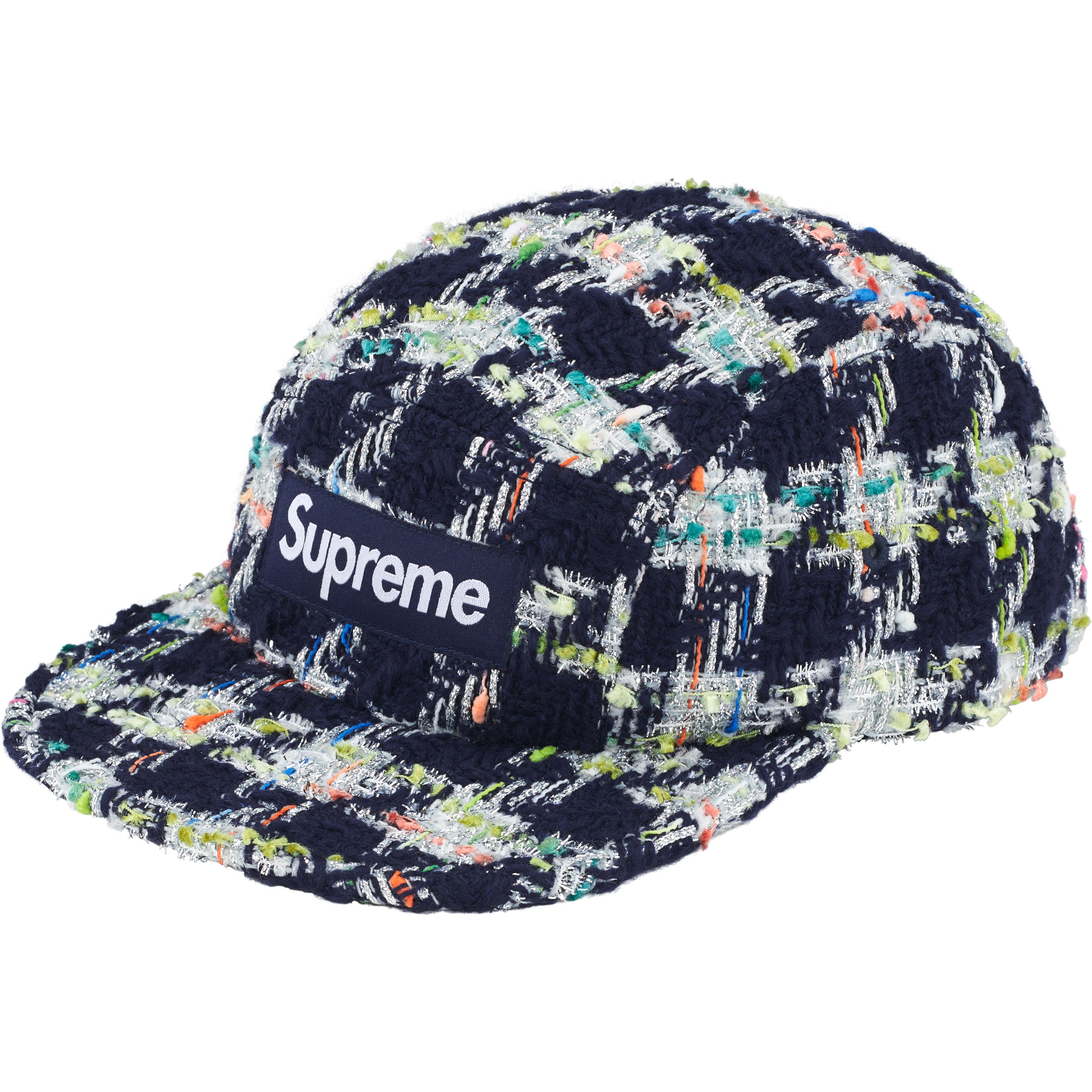 Metallic Bouclé Camp Cap - Shop - Supreme