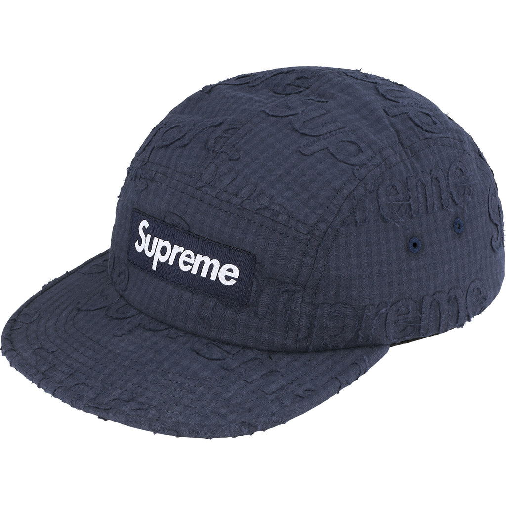 Monogram Gingham Camp Cap