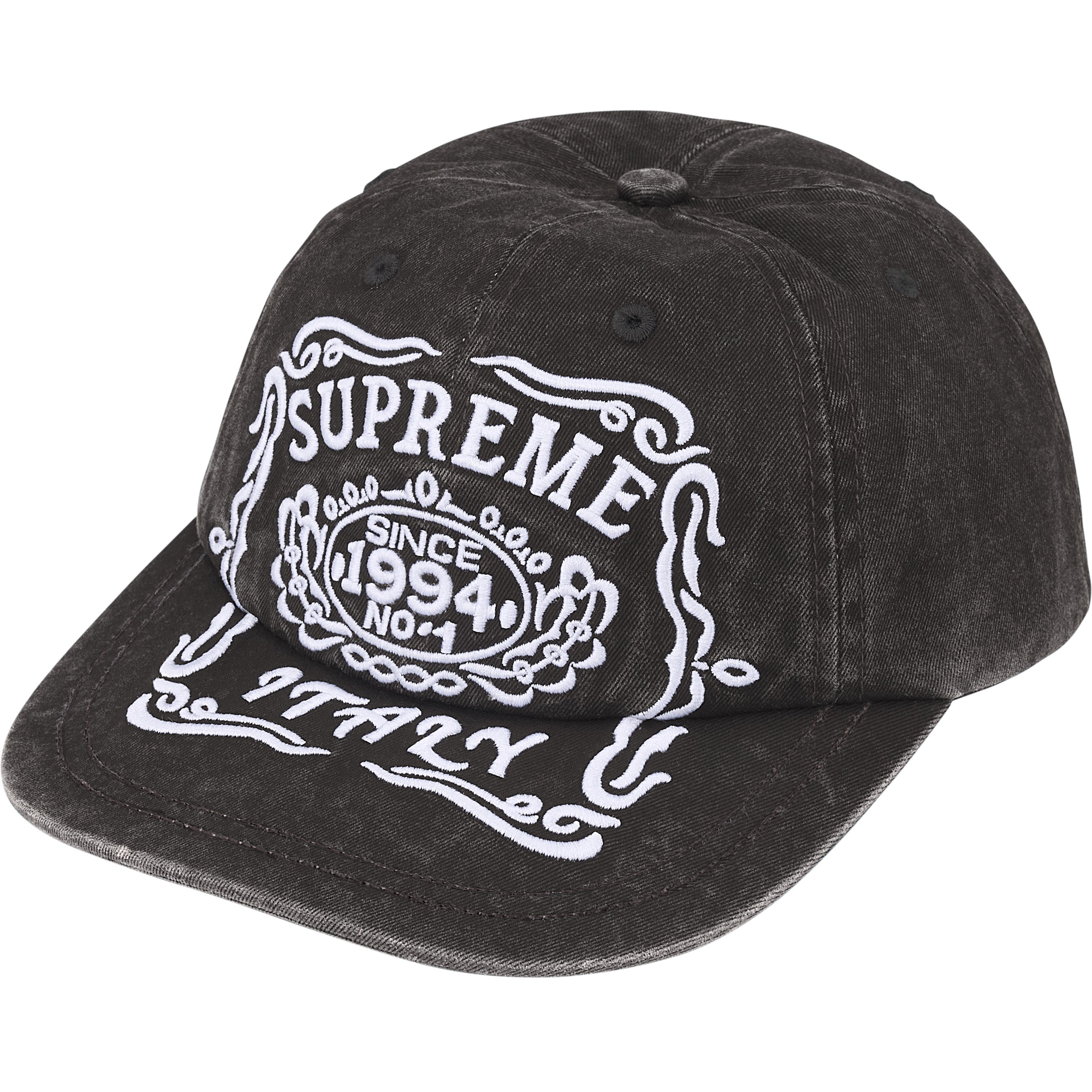 帽子 Supreme License Plate 6-Panel cap black Supreme License Plate 6-Panel (SS25) - $48