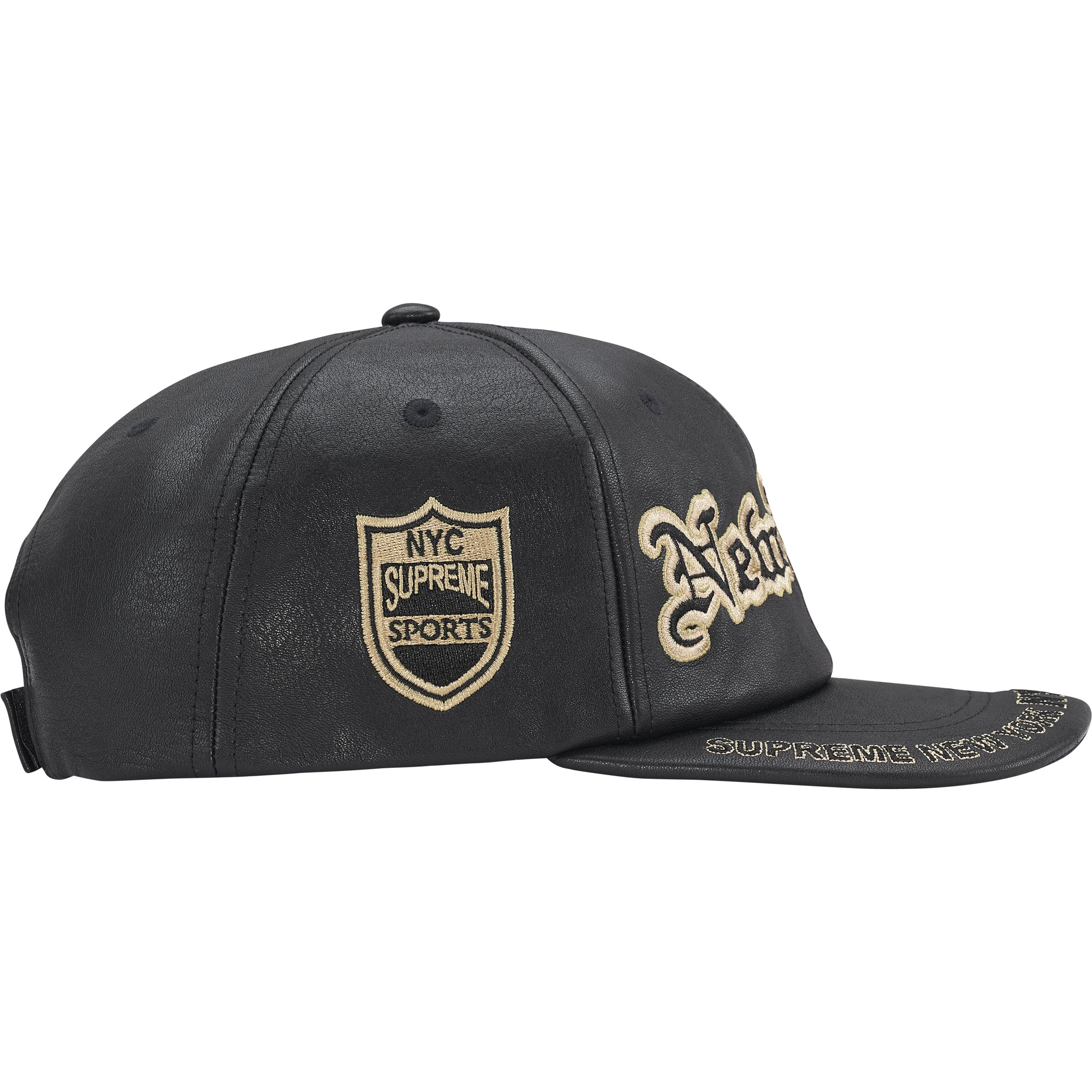 Supreme 25FW New York Leather 6-Panel