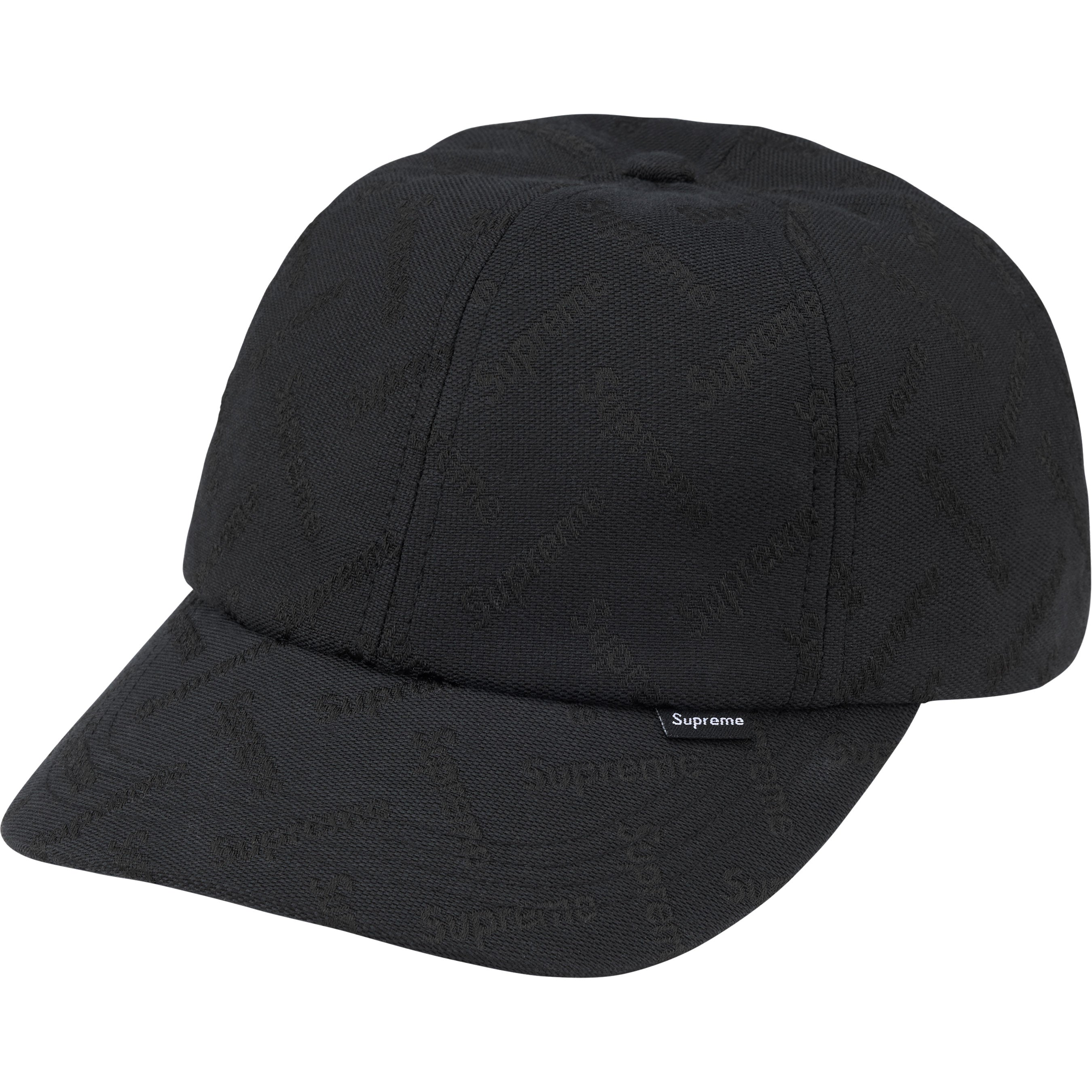 帽子 Supreme NY Monogram 6-Panel Cap Black Monogram Jacquard 6-Panel - Shop - Supreme