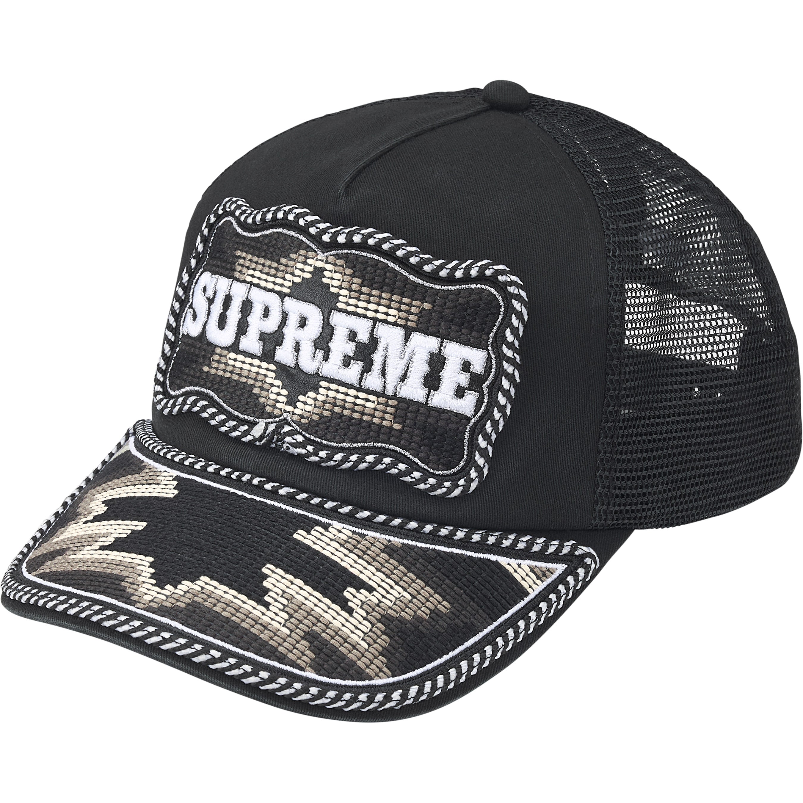 Western Embroidered Mesh Back 5-Panel - Shop - Supreme