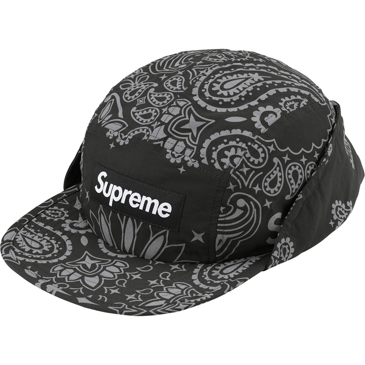 Supreme バンダナ柄 ブラックキャップ Reflective Bandana Sunshield Camp Cap - Shop - Supreme