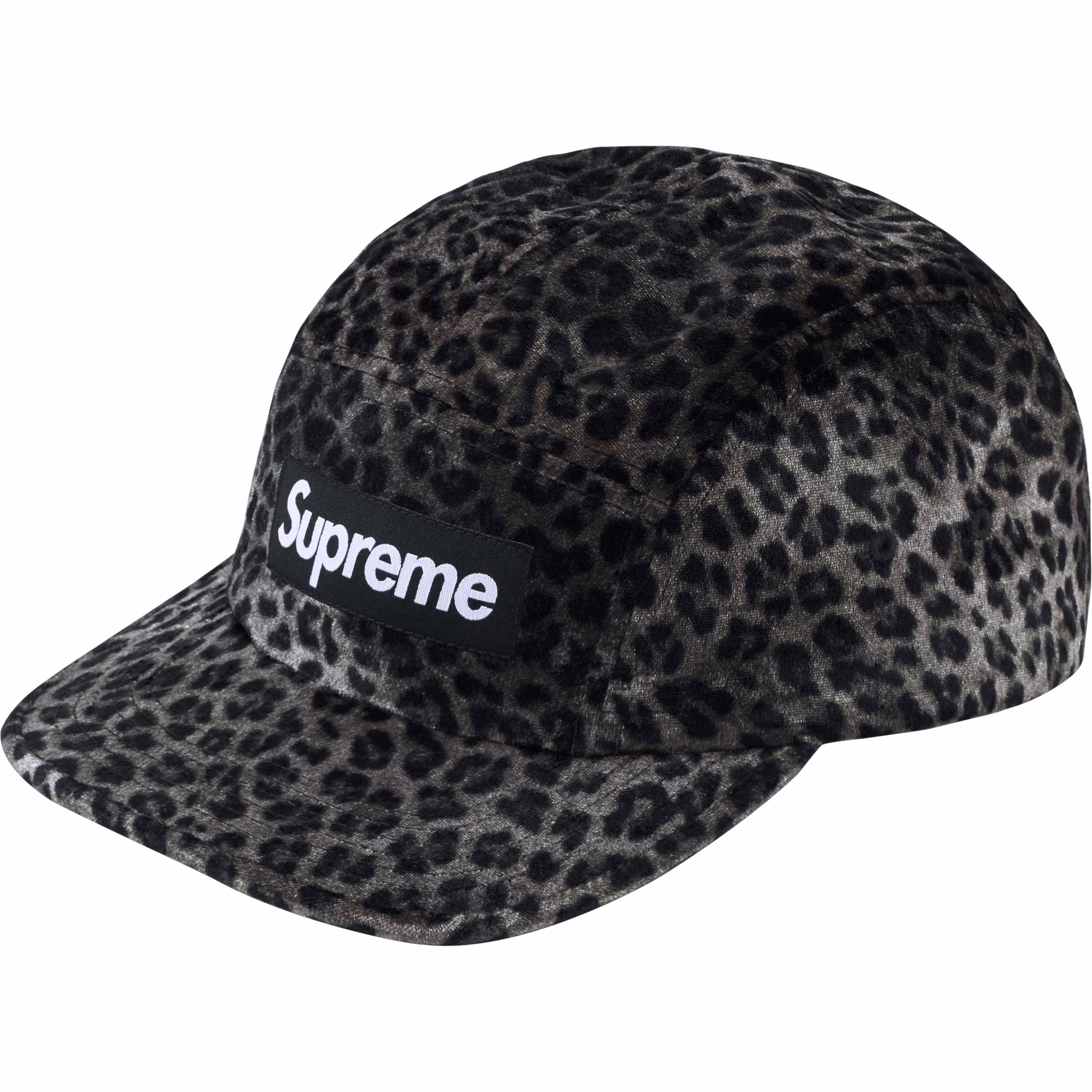 Leopard Velvet Camp Cap