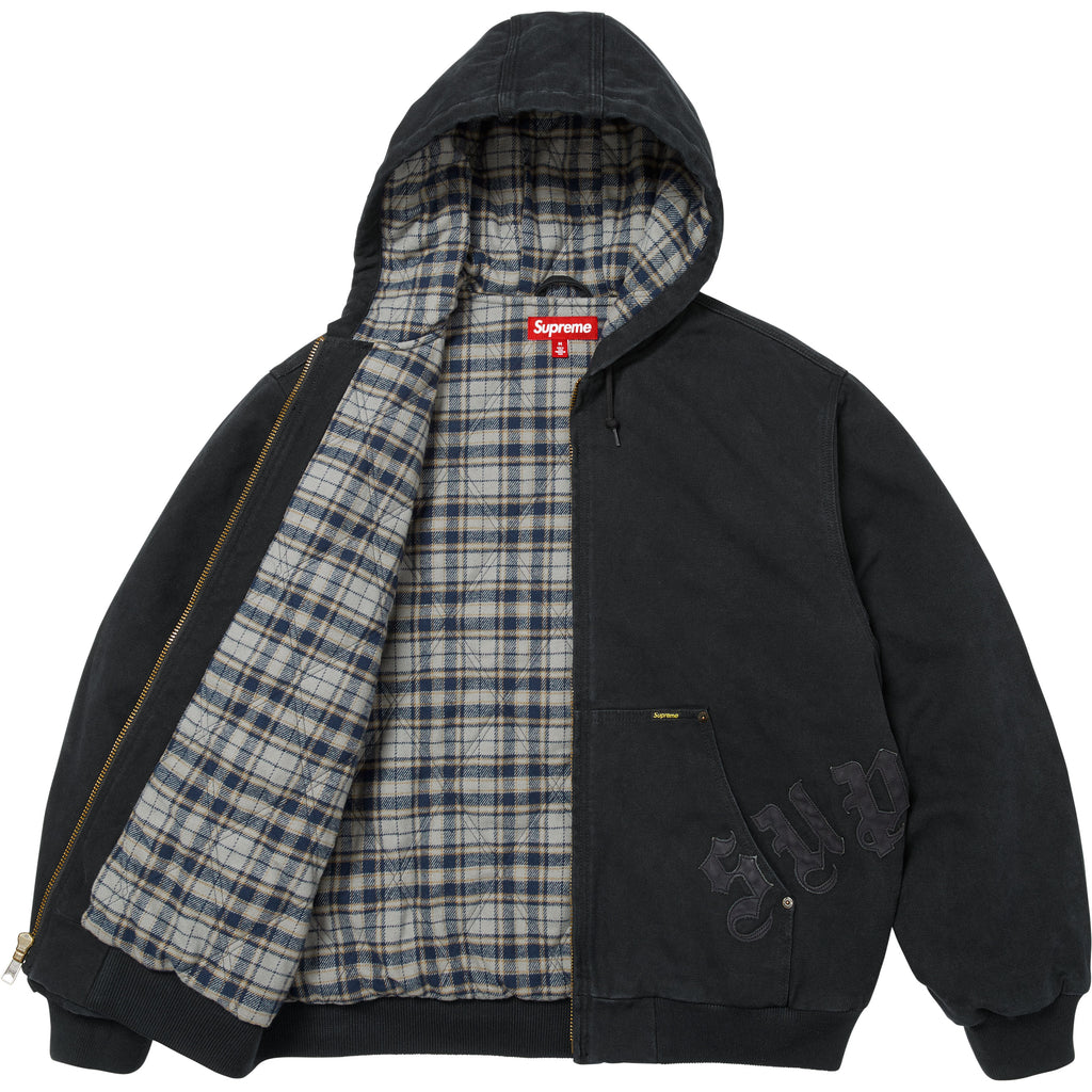 Leather Appliqué Hooded Work Jacket - Shop - Supreme
