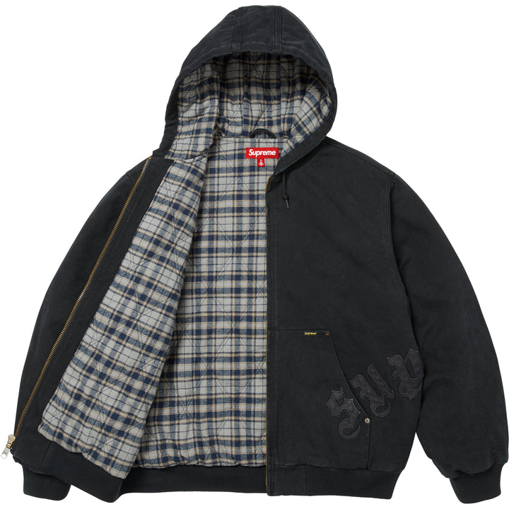 Leather Appliqué Hooded Work Jacket - Shop - Supreme
